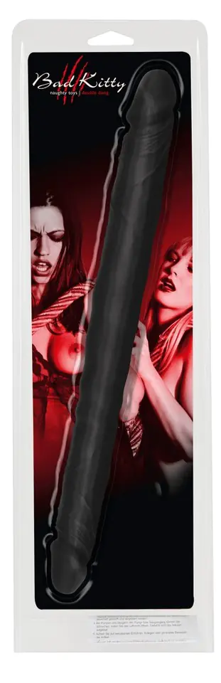 ⁨Dildo dwustronne 40 cm Bad Kitty⁩ w sklepie Wasserman.eu