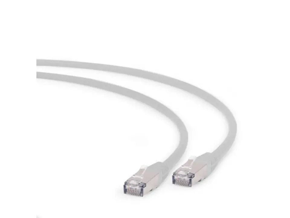 ⁨Patch cord RJ45 Cat.6A S/FTP LSHZ 0.25m grey⁩ at Wasserman.eu