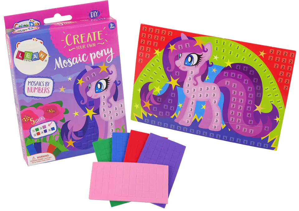 ⁨DIY Kit Colorful Mosaic Paper Pony⁩ at Wasserman.eu