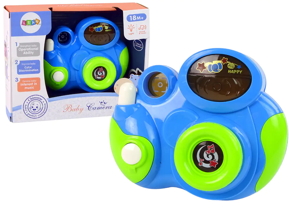 ⁨Interactive Toddler Camera Light Sound Blue⁩ at Wasserman.eu