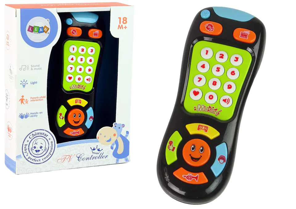 ⁨Interactive Toddler TV Remote Educational Light Sound⁩ at Wasserman.eu