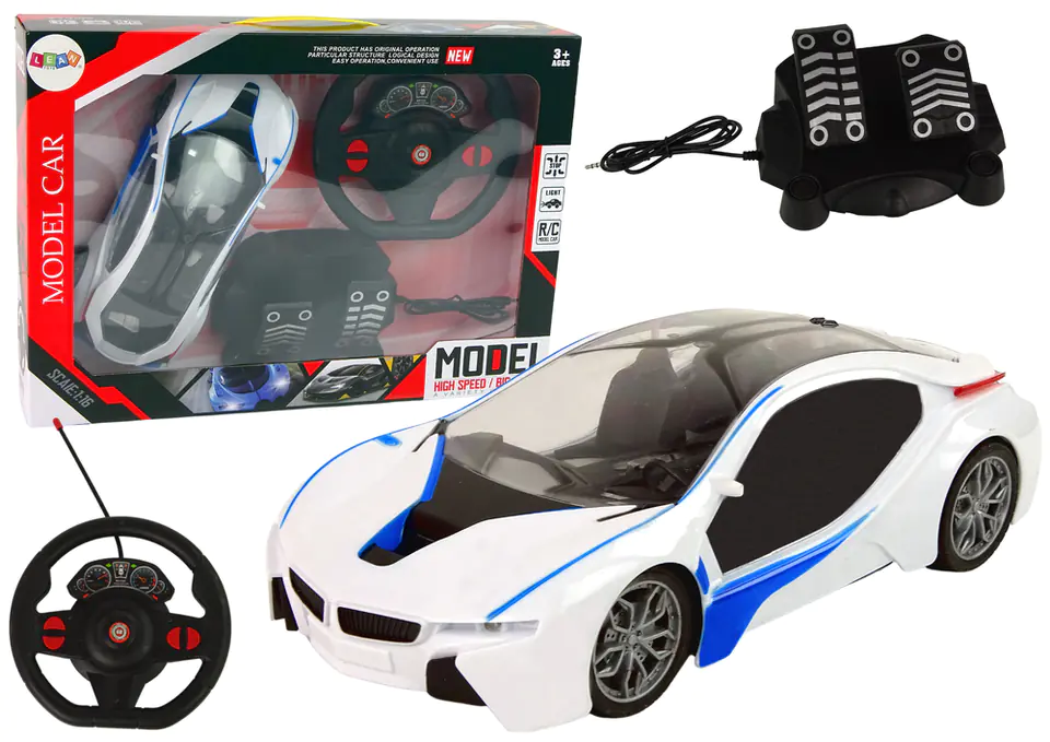 ⁨Auto Zdalnie Sterowane R/C Pilot Pedał Gazu i Hamulca⁩ w sklepie Wasserman.eu