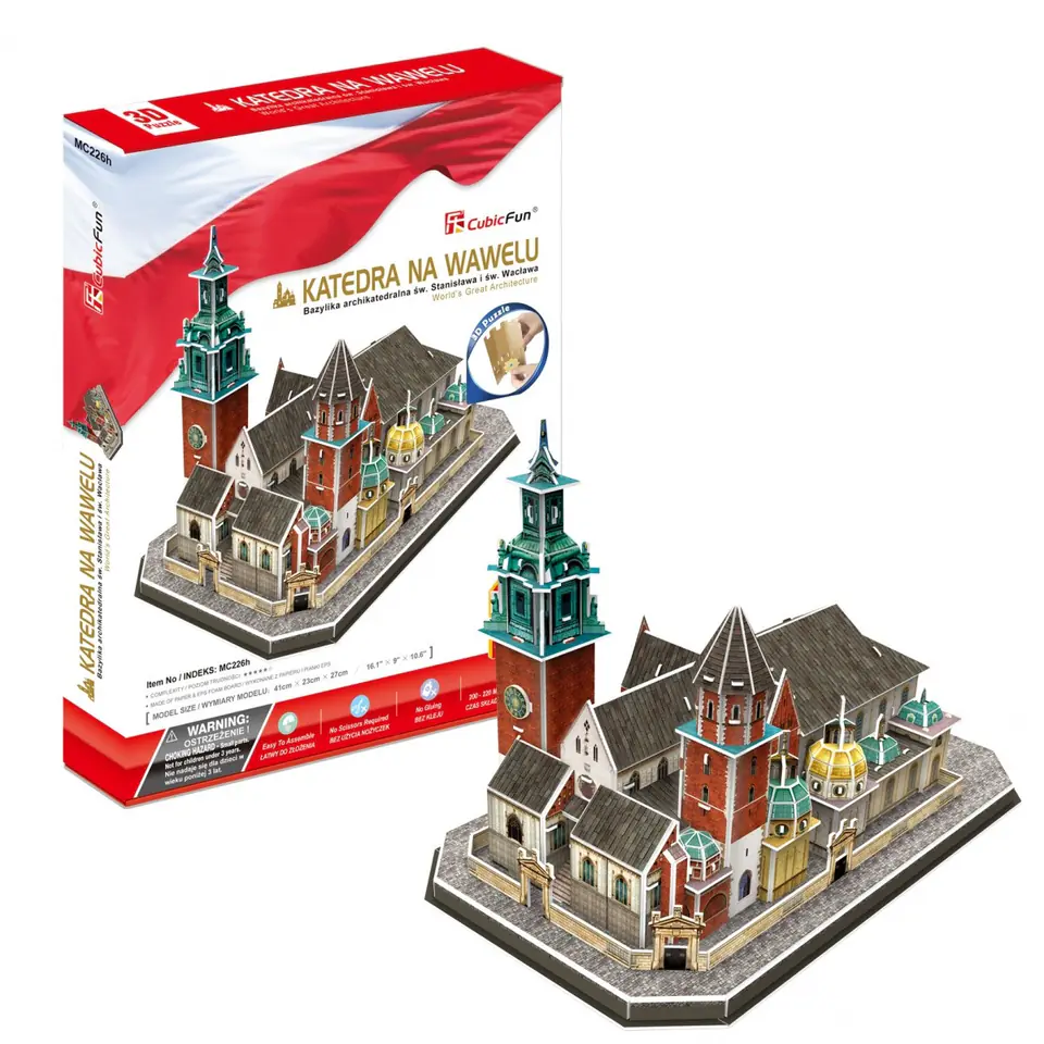 ⁨PUZZLE 3D Wawel Cathedral 101 elementów⁩ at Wasserman.eu