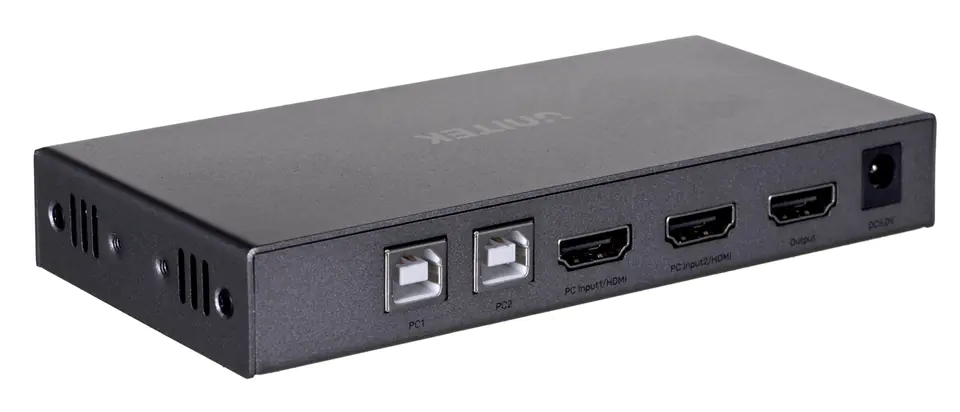 UNITEK KVM SWITCH 2IN, 1OUT, 4K HDMI 2.0 + USB at Wasserman.eu