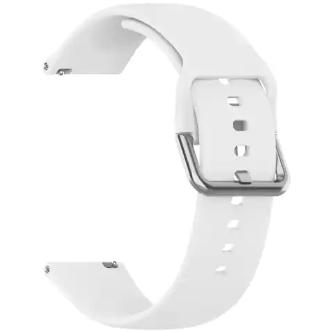 ⁨Gumowy Uniwersalny pasek sportowy Alogy soft band do smartwatcha 20mm Biały⁩ w sklepie Wasserman.eu