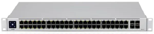 ⁨Ubiquiti Networks UniFi USW-48-POE network switch Power over Ethernet (PoE) Stainless steel⁩ at Wasserman.eu