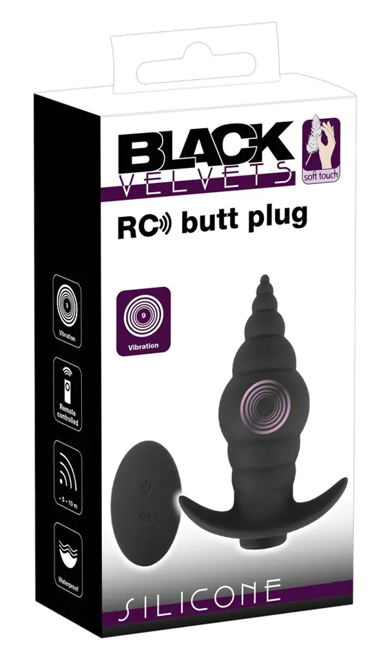 ⁨Korek analny 9,6cm Black Velvets⁩ w sklepie Wasserman.eu