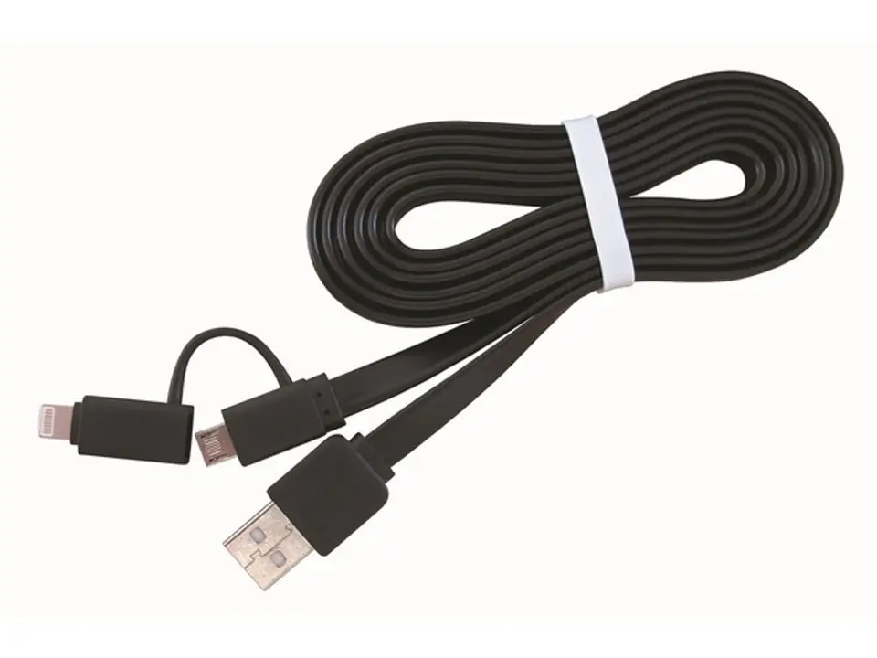 Kabel USB AM->Micro-BM/ Lightning Apple 1m w sklepie Wasserman.eu