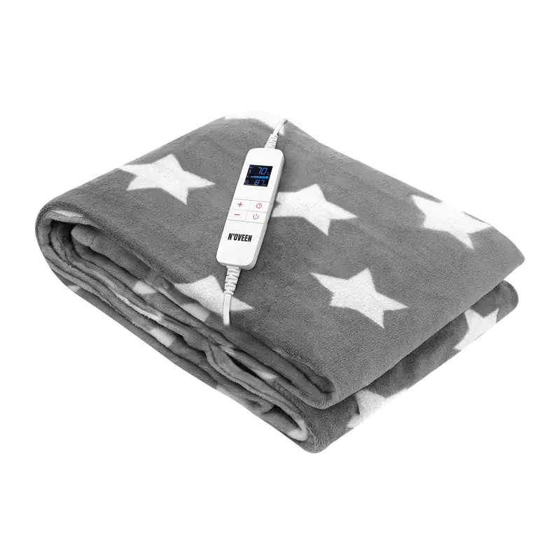 ⁨ELECTRIC BLANKET NOVEEN EB651 GREY STAR SUPER SOFT 180X130CM⁩ at Wasserman.eu