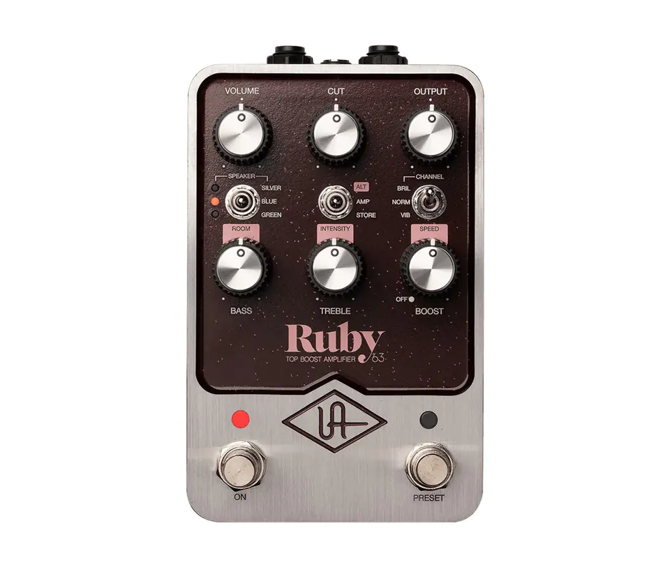 ⁨Universal Audio UAFX Ruby '63 Top Boost Amplifier - guitar effect⁩ at Wasserman.eu