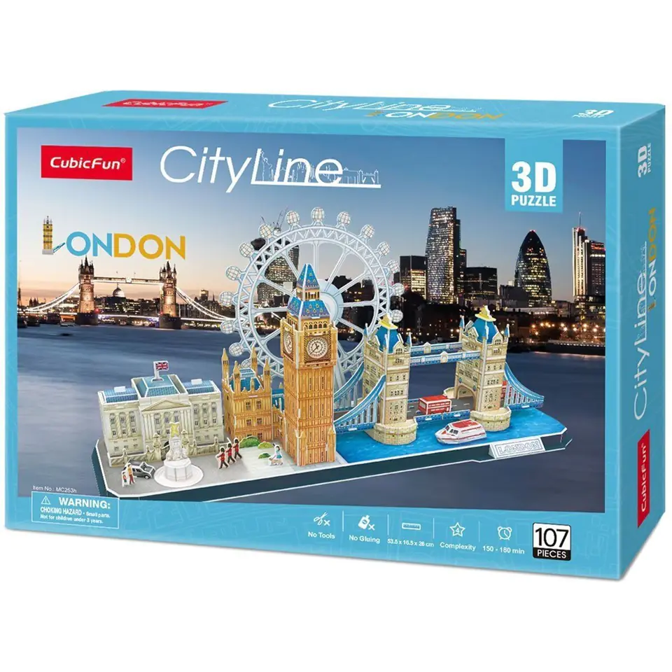 ⁨CUBIC FUN CITY LINE 306-20253 3D PUZZLE - LONDON⁩ at Wasserman.eu