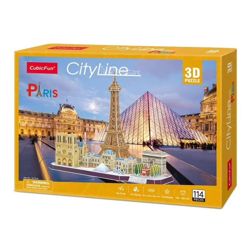 ⁨CUBIC FUN CITY LINE 306-20254 3D PUZZLE - PARIS⁩ at Wasserman.eu