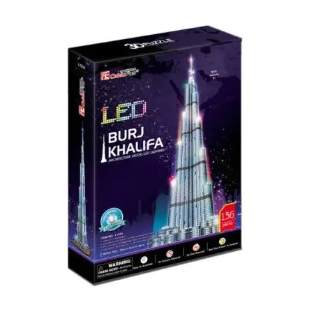 ⁨CUBIC FUN LED 306-20508 3D LED PUZZLE - BURJ KHALIFA⁩ at Wasserman.eu
