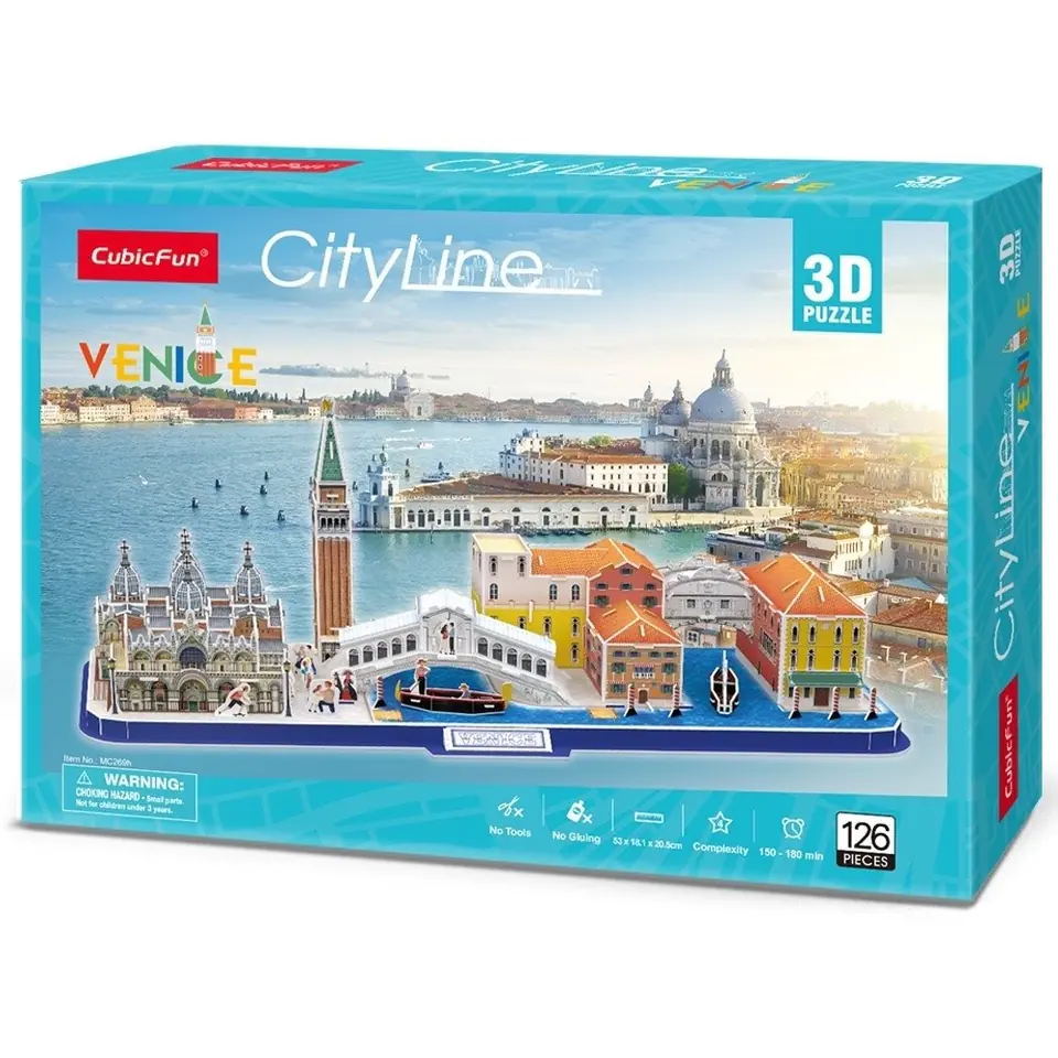 ⁨CUBIC FUN CITY LINE 306-20269 3D PUZZLE - VENICE⁩ at Wasserman.eu