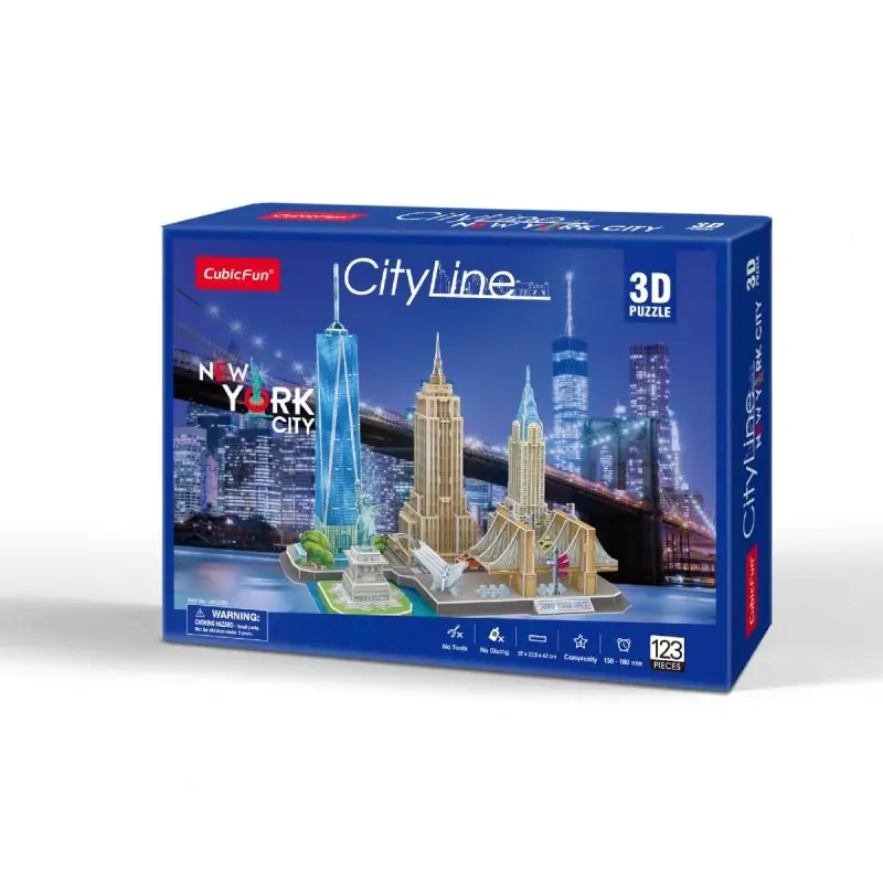 ⁨CUBIC FUN CITY LINE 306-20255 3D PUZZLE - NEW YORK CITY⁩ at Wasserman.eu