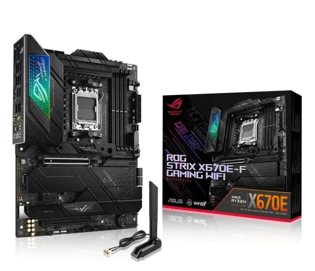 ⁨ASUS ROG STRIX X670E-F GAMING WIFI⁩ w sklepie Wasserman.eu