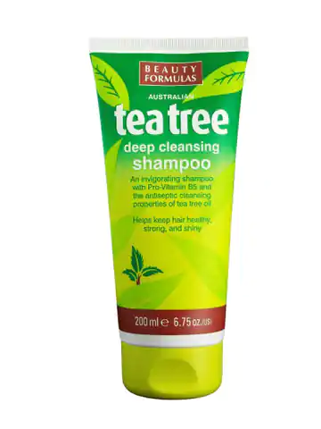 ⁨Beauty Formulas Tea Tree Hair Cleansing Shampoo 200ml⁩ at Wasserman.eu