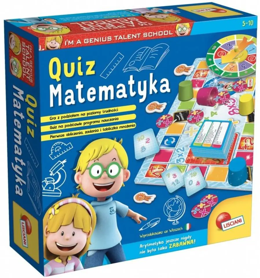 ⁨Little genius, Quiz - math⁩ at Wasserman.eu