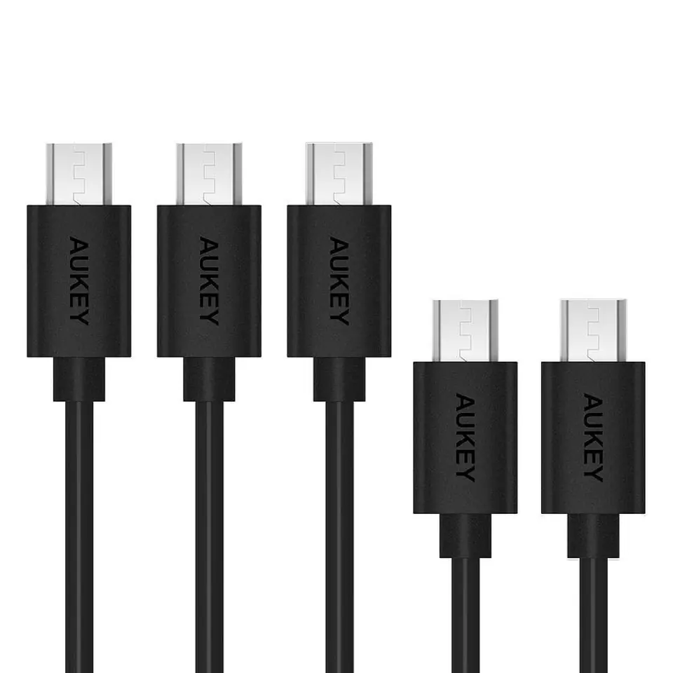CB-D5 set of 5 pcs. High-speed cable Quick Charge Micro USB-USB | 2x0.3m and 3x1m at Wasserman.eu
