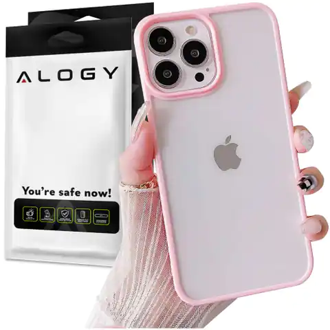 ⁨Alogy Hybrid Candy Case for Apple iPhone 13 Pro Pink-Transparent⁩ at Wasserman.eu