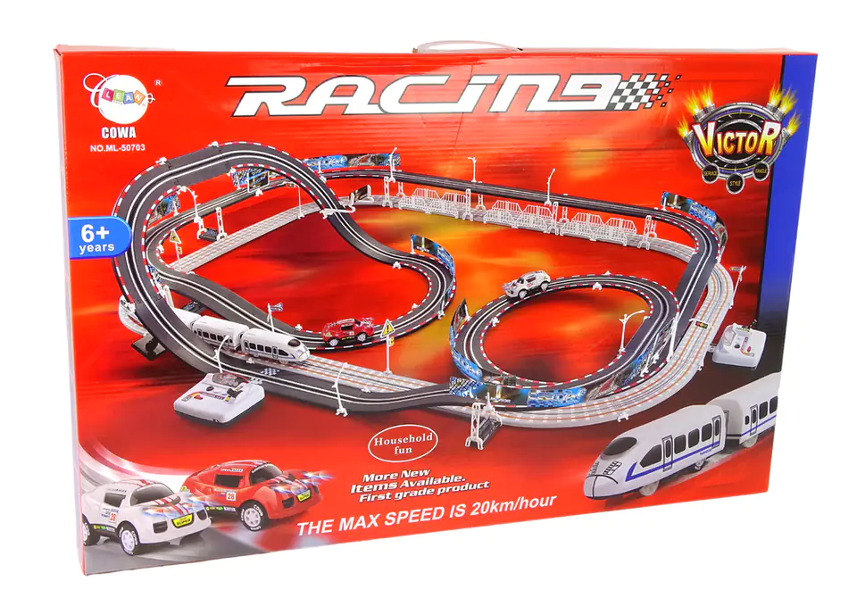 ⁨Huge Race Track Electric Railway 2in1 Racing 20 km/h⁩ at Wasserman.eu