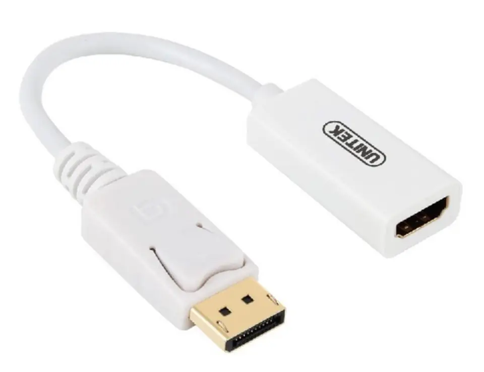 ⁨DisplayPort - HDMI 4K adapter; Y-6332 WHITE⁩ at Wasserman.eu