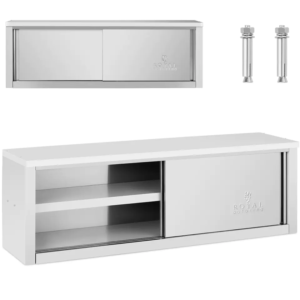 ⁨Wall catering cabinet with sliding doors STAL 150 kg 150 x 40 x 50 cm⁩ at Wasserman.eu