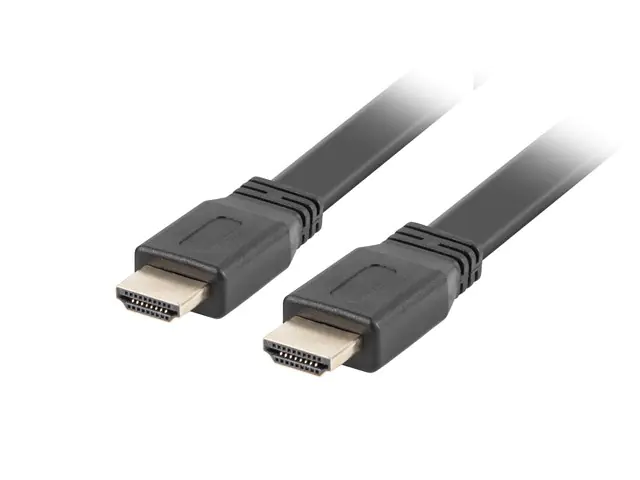 ⁨Kabel Lanberg CA-HDMI-21CU-0050-BK (HDMI M - HDMI M; 5m; kolor czarny)⁩ w sklepie Wasserman.eu