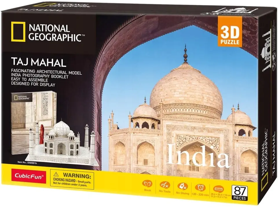 ⁨Cubic Fun Puzzle 3D National Geographic Taj Mahal⁩ w sklepie Wasserman.eu