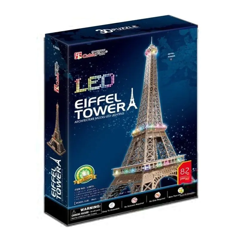 ⁨Cubic Fun Puzzle 3D LED Wieża Eiffel⁩ w sklepie Wasserman.eu