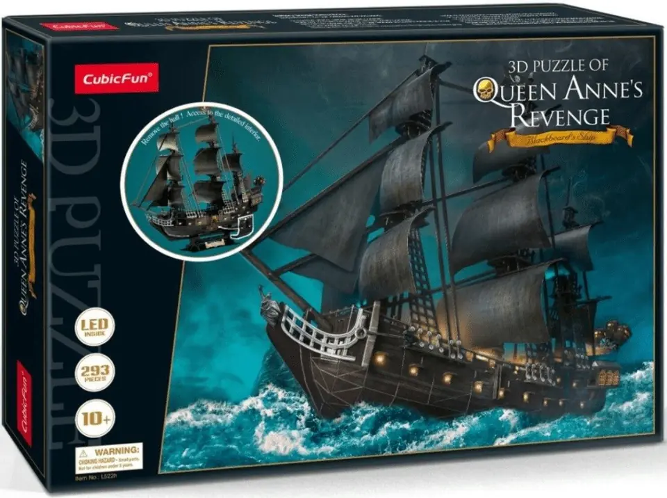 ⁨CUBIC FUN LED 306-20522 3D LED PUZZLE - QUEEN ANNE'S REVENGE⁩ at Wasserman.eu