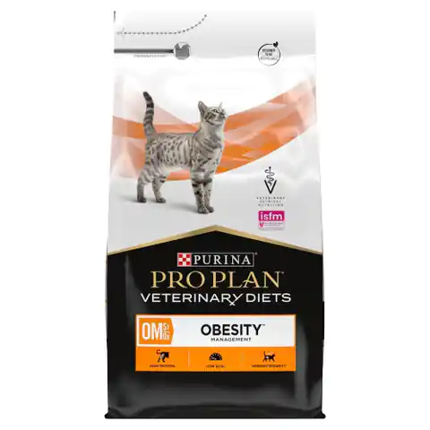 ⁨PURINA PRO PLAN VETERINARY DIETS OM Obesity Management Formula Cat - sucha karma dla kota - 5kg⁩ w sklepie Wasserman.eu