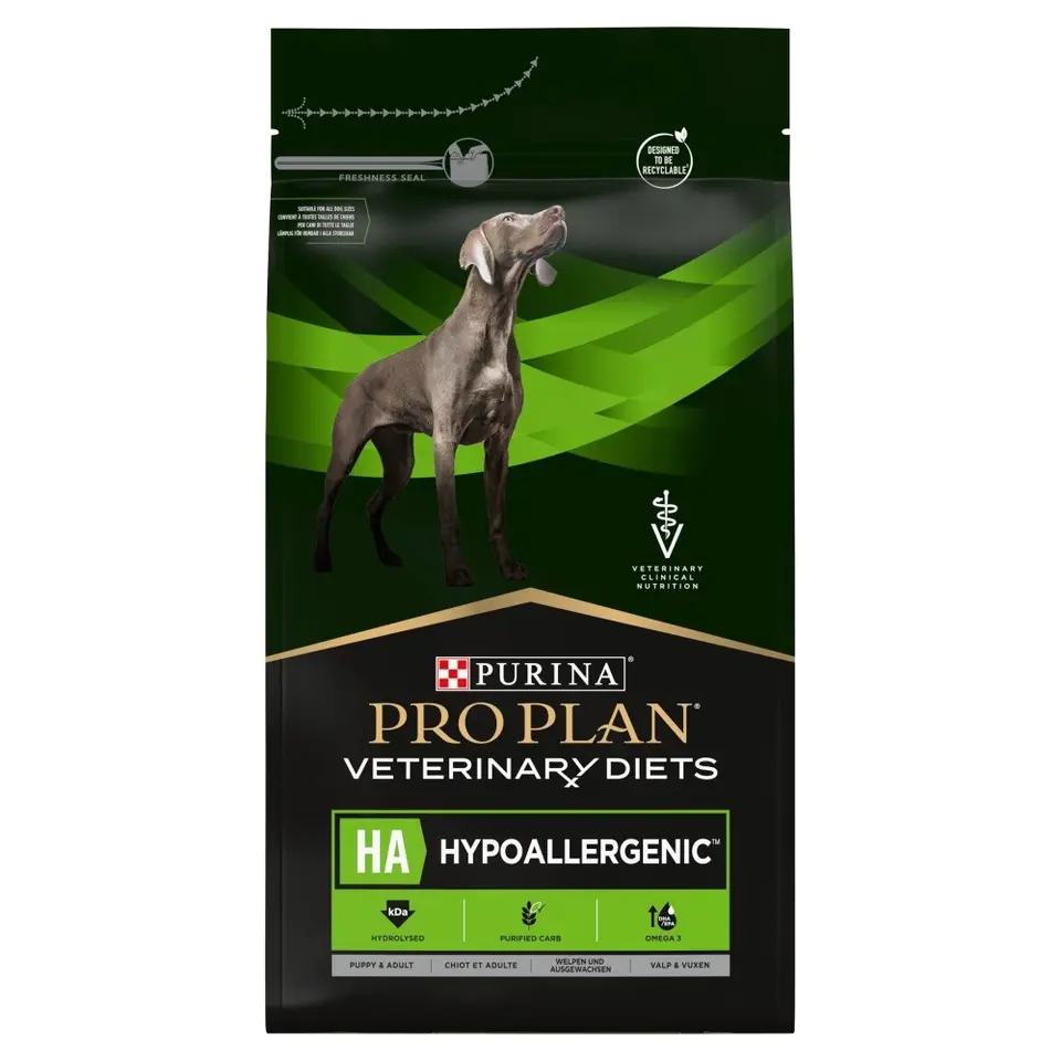 ⁨PURINA Pro Plan Veterinary Diets Canine HA Hypoallergenic - dry dog food - 3 kg⁩ at Wasserman.eu