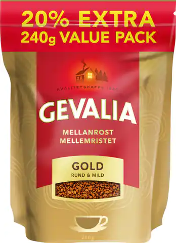 ⁨Gevalia Gold Run & Mild Kawa Rozpuszczalna 240 g⁩ w sklepie Wasserman.eu