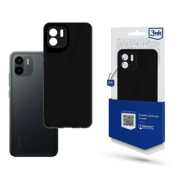 ⁨3MK Matt Case Xiaomi Redmi A1 czarny/black⁩ w sklepie Wasserman.eu