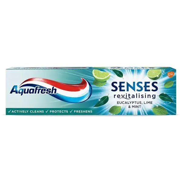 ⁨Aquafresh Senses Energising Pasta do zębów energizująca - Eucalyptus Limonka&Mięta 75ml⁩ w sklepie Wasserman.eu