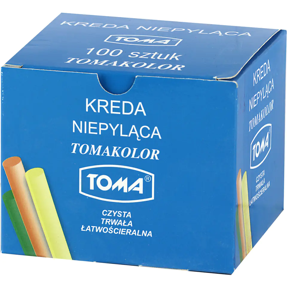 ⁨School chalk color 100pcs. 80201 TOMA⁩ at Wasserman.eu