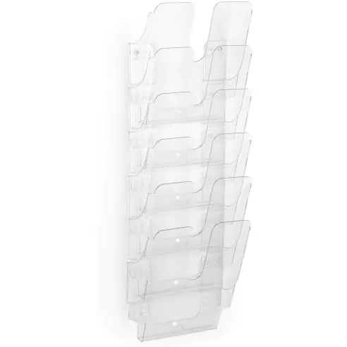 ⁨Zestaw 6 pojemników na dokumenty A4 pion przezroczysty 1700008401 DURABLE FLEXIPLUS⁩ w sklepie Wasserman.eu