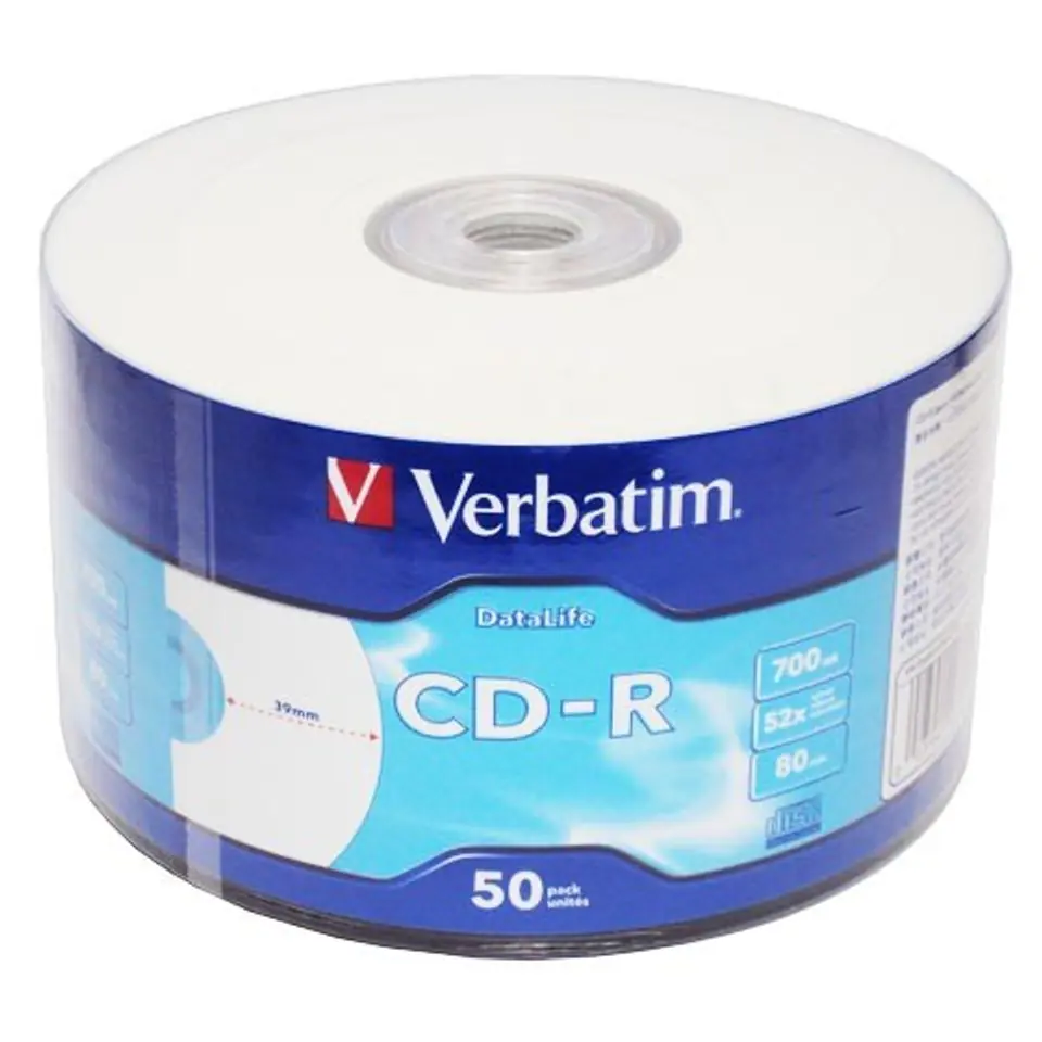 CD-R 52x 700MB 50P SP Printable Extra Protection 43794 at Wasserman.eu