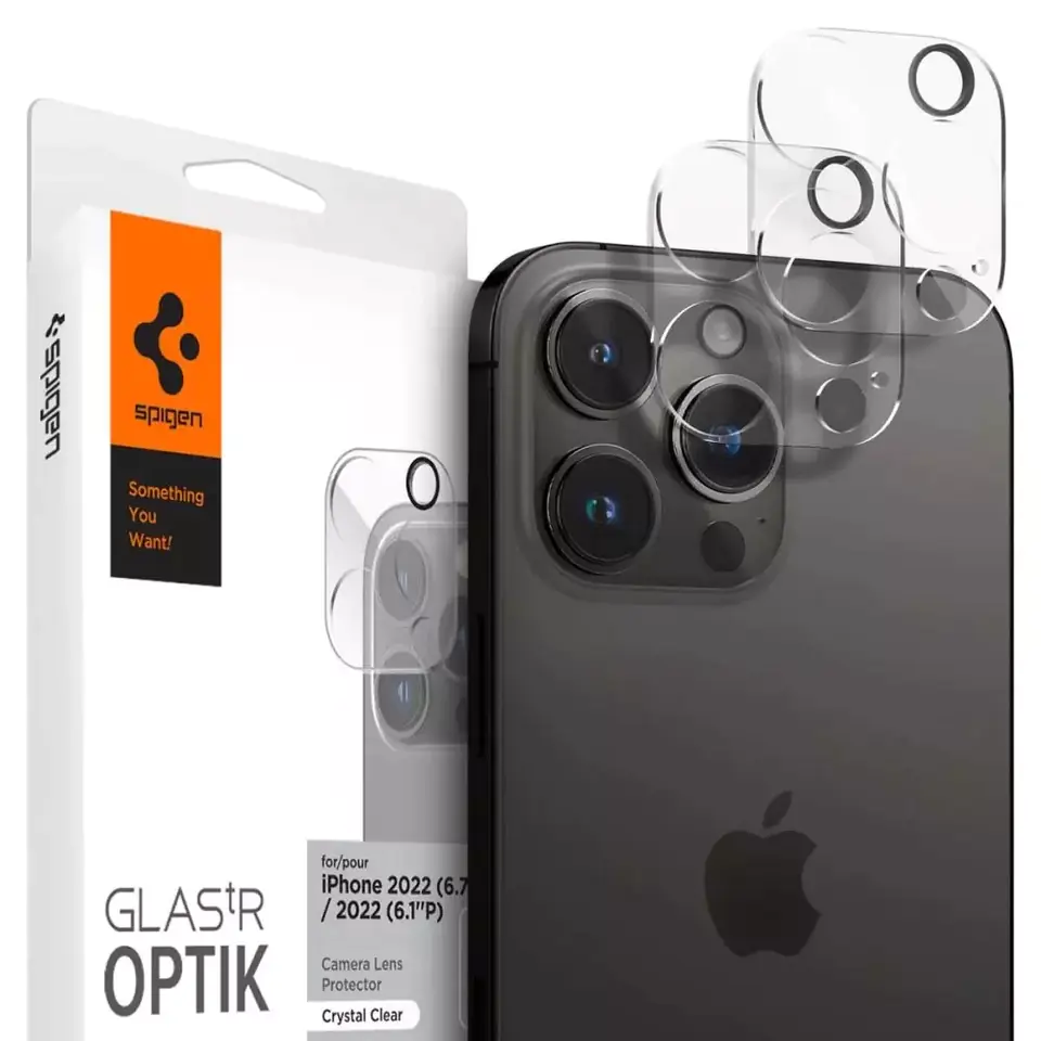 ⁨CAMERA COVER SPIGEN OPTIK.TR CAMERA PROTECTOR 2-PACK IPHONE 14 PRO / 14 PRO MAX CRYSTAL CLEAR⁩ at Wasserman.eu