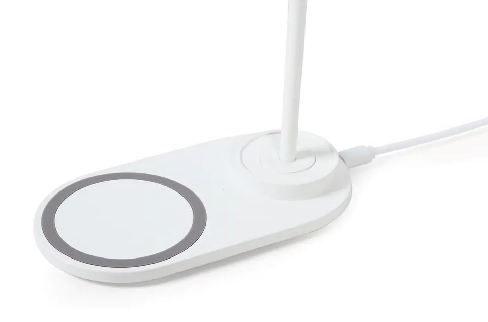 ⁨LED Desk Light with Wireless Charger Gembird (white)⁩ at Wasserman.eu