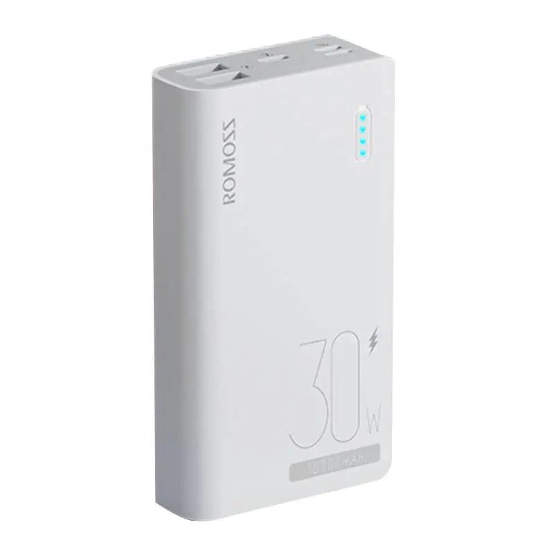 ⁨Powerbank Romoss Sense 4S Pro 10000mAh, 30W (biały)⁩ w sklepie Wasserman.eu