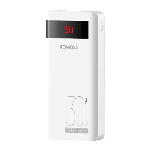 ⁨Powerbank Romoss Sense6PS Pro 20000mAh, 30W (biały)⁩ w sklepie Wasserman.eu