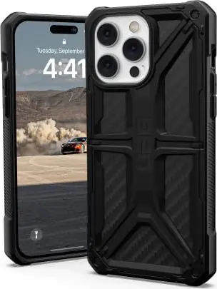 ⁨UAG Monarch - protective case for iPhone 14 Pro Max (carbon fiber)⁩ at Wasserman.eu