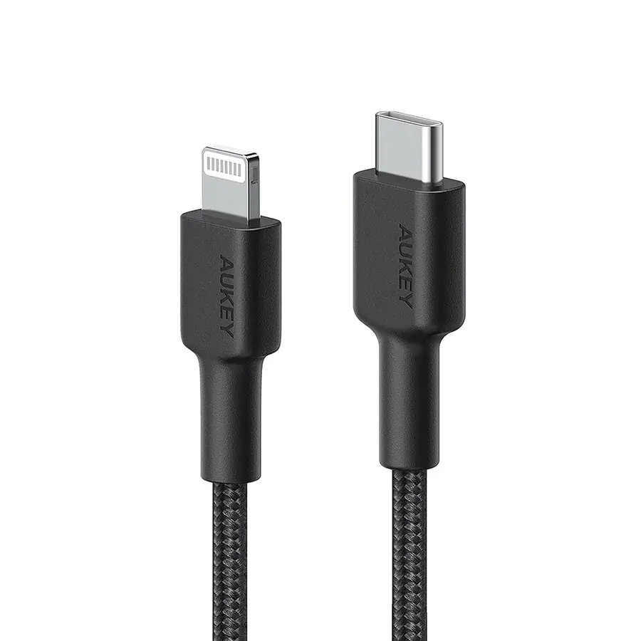 ⁨AUKEY CB-CL03 NYLONOWY KABEL USB C-LIGHTNING 2M PD⁩ w sklepie Wasserman.eu