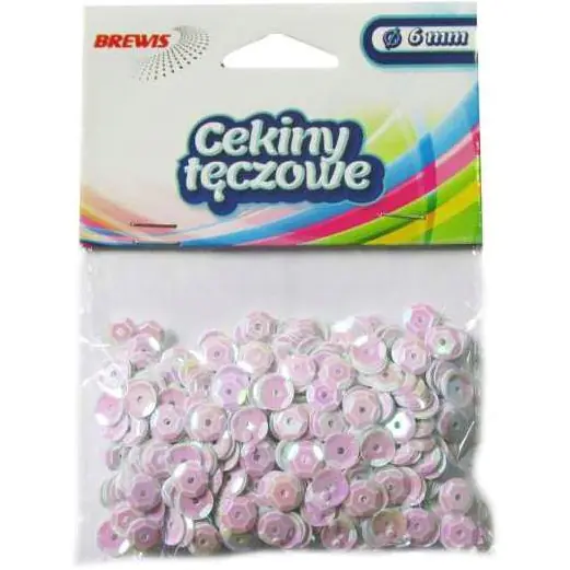 ⁨Rainbow sequins 6mm white 10g. T70 BREWIS⁩ at Wasserman.eu