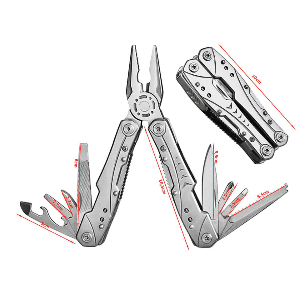 ⁨Multitool Multitool Pocket knife pliers screwdriver with Case 23in1⁩ at Wasserman.eu