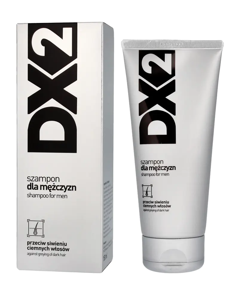 ⁨DX2 Szampon do włosów przeciw siwieniu ciemnych włosów150 ml⁩ w sklepie Wasserman.eu