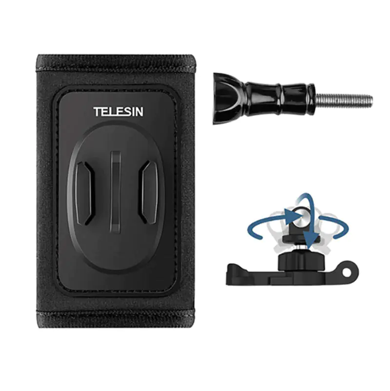 Double J-Hook Mount: GP-BPM-005 Telesin Strap for 360° Action Cameras (GP-BPM-004) at Wasserman.eu