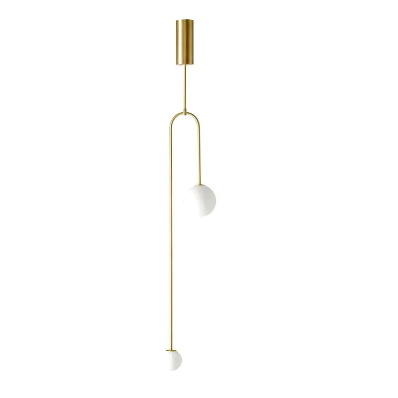 ⁨Lampa wisząca LOOP złota 123 cm (Kolor Złoty)⁩ w sklepie Wasserman.eu